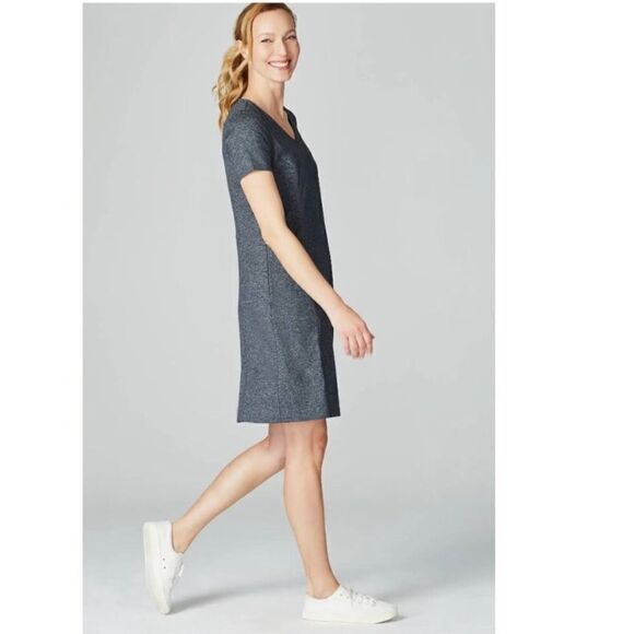 J. Jill Fit Marled V-Neck Dress - Picture 4 of 12